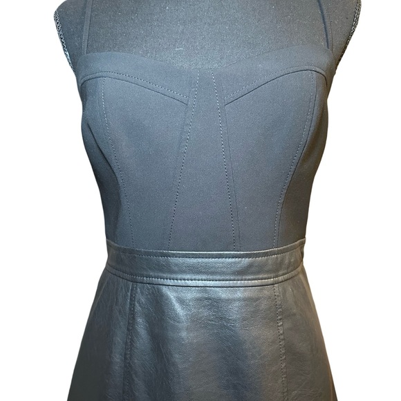 BCBGMaxAzria leather skirt dress size 6 - Picture 5 of 6